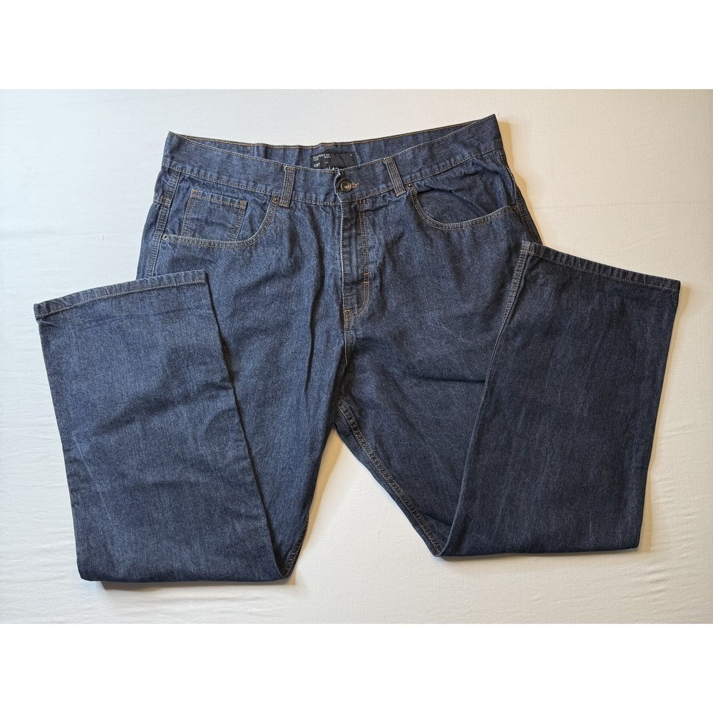ROCAWEAR Jeans Mens 42 Blue Denim Baggy Fit RCWR Embroidered Y2K Streetwear - Picture 3 of 8